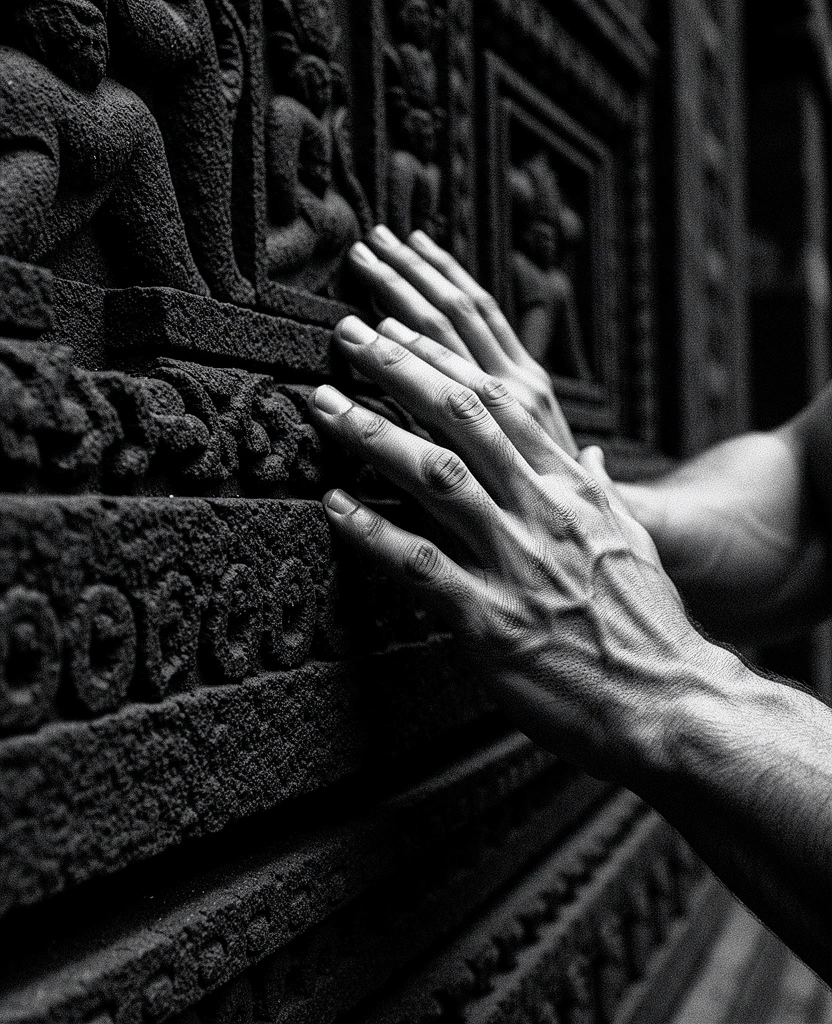Functional movement contact with natural stone